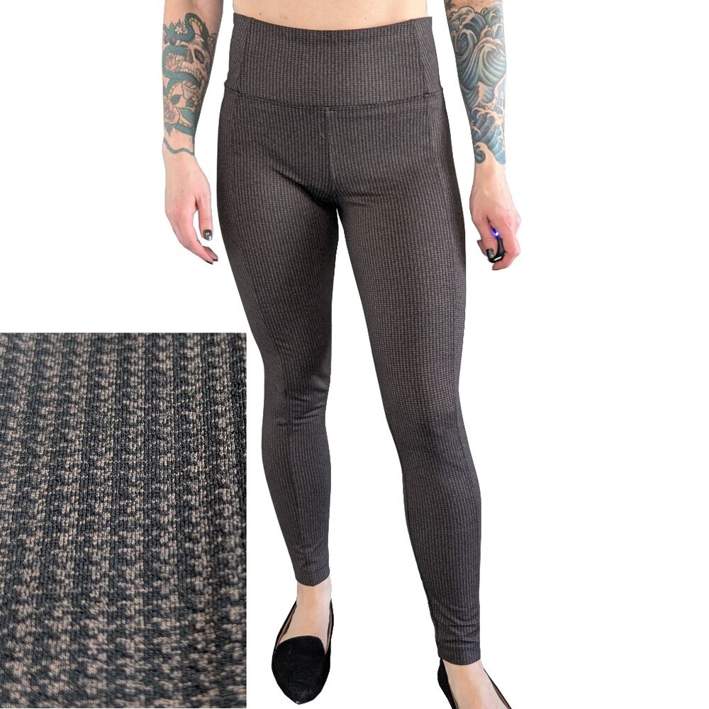 Athleta Delancey Houndstooth Tight Brown and Black | S